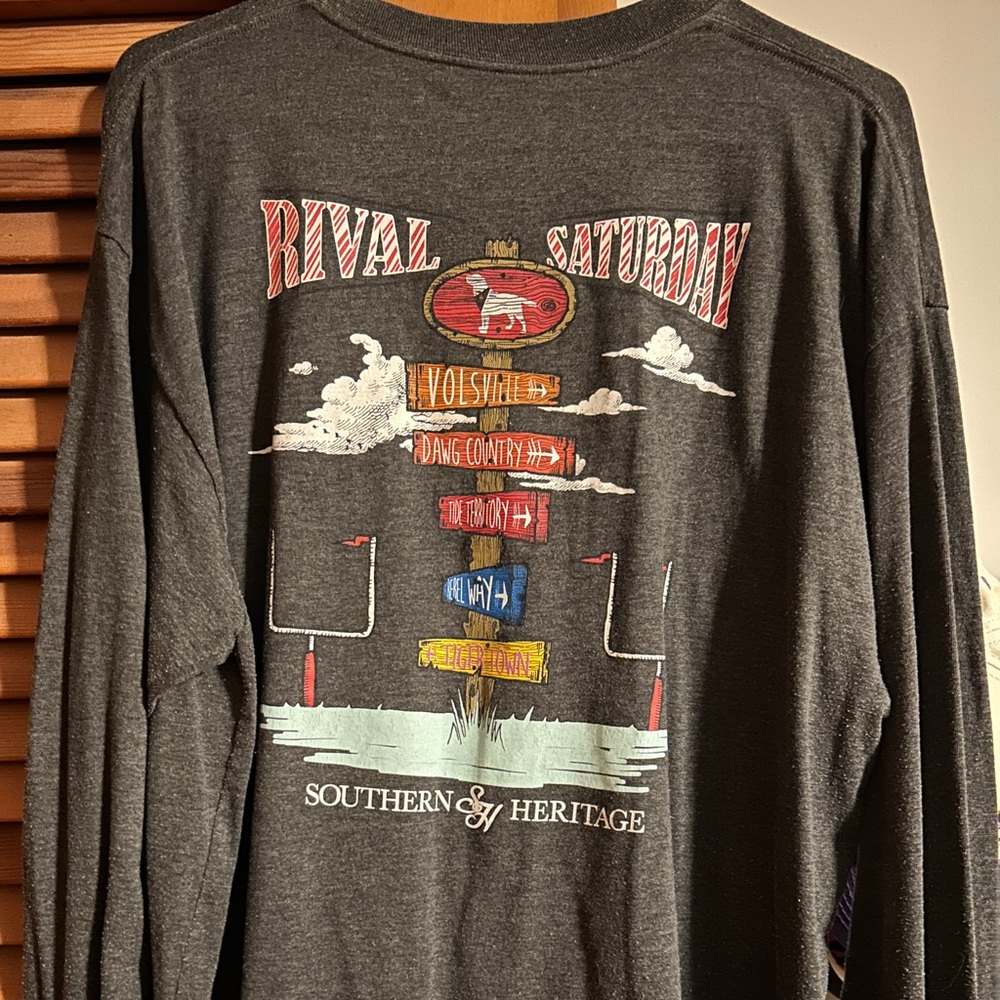 College Football Long Sleeve Shirt SEC Teams Rivalry Sunday Fraternity Shirt